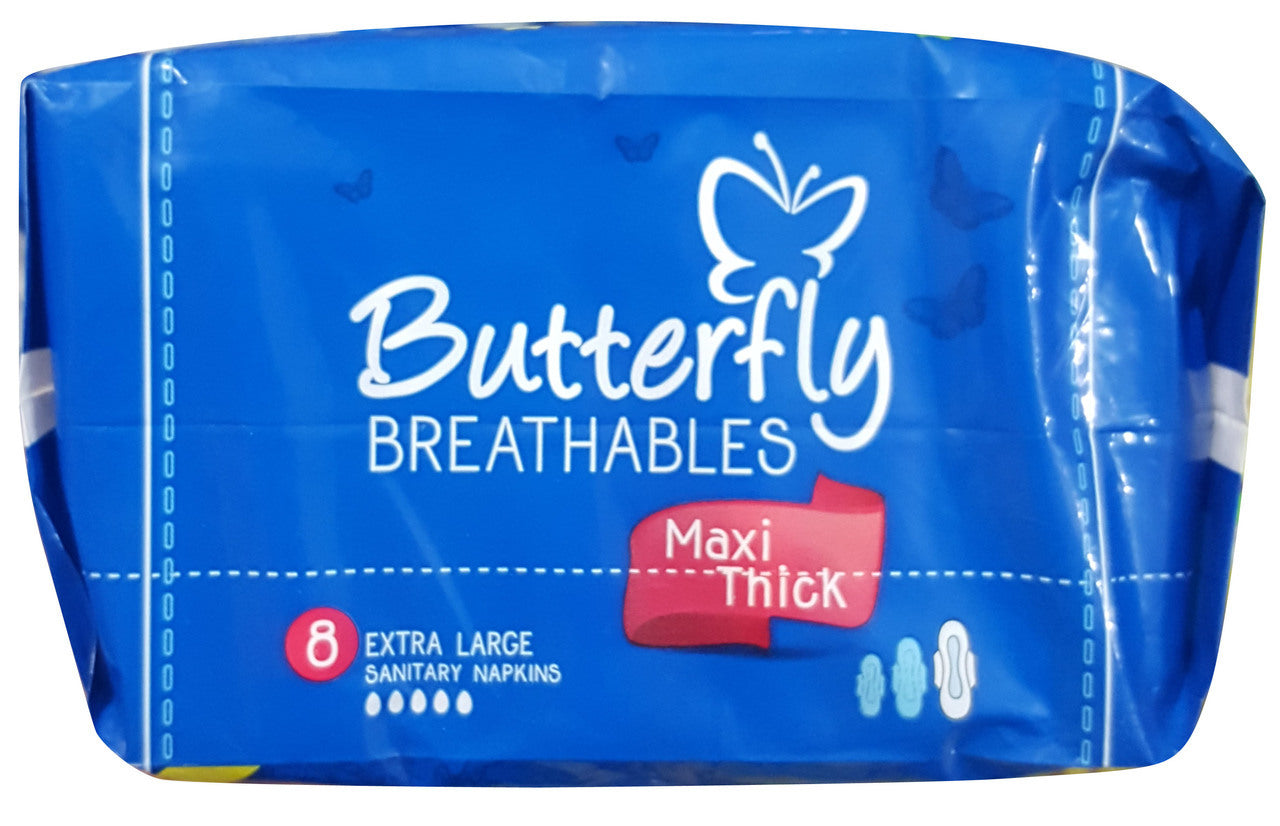 Butterfly Maxi Thick 8 Extra Large Sanitary Napkins