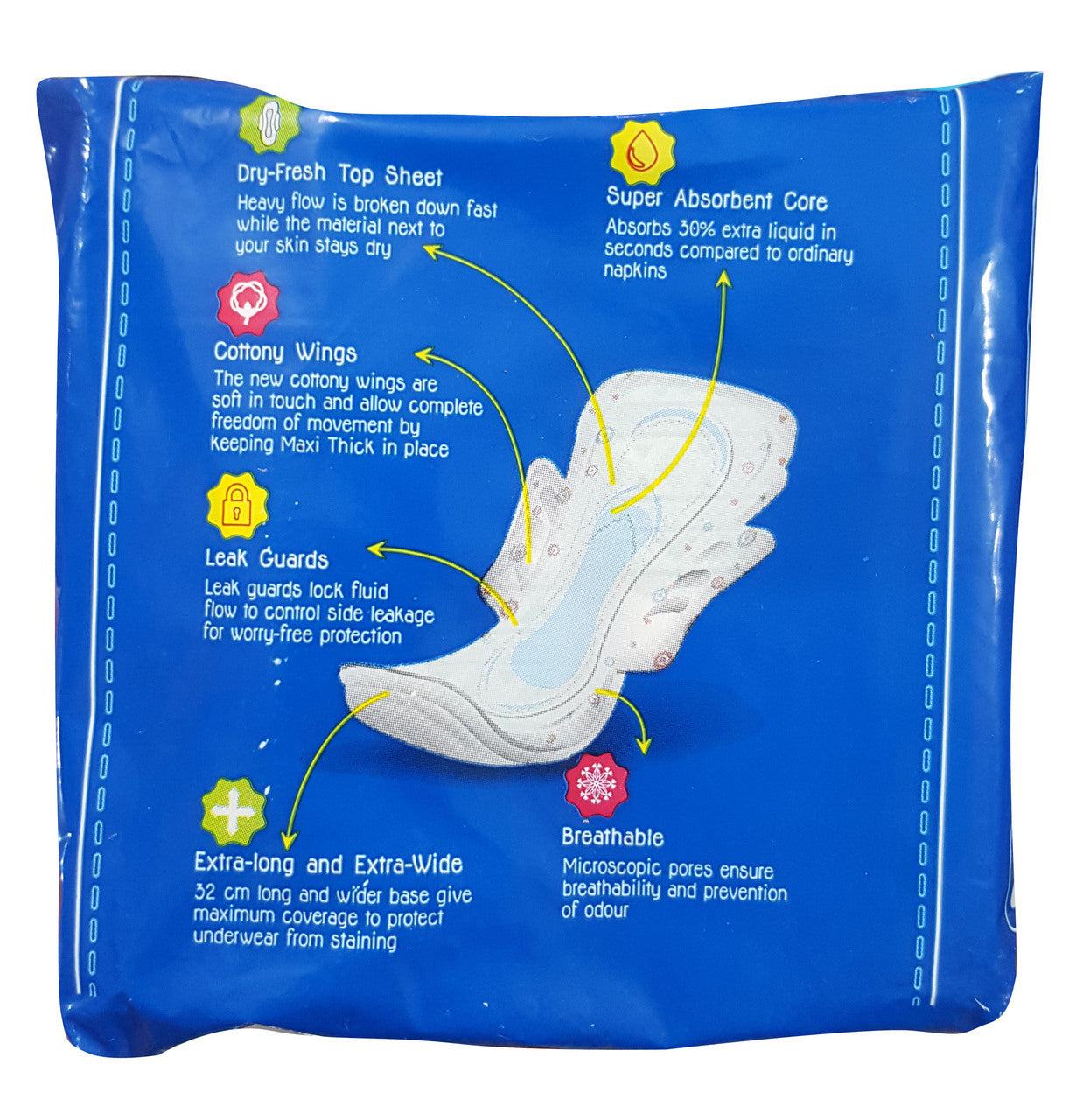 Butterfly Maxi Thick 8 Extra Large Sanitary Napkins