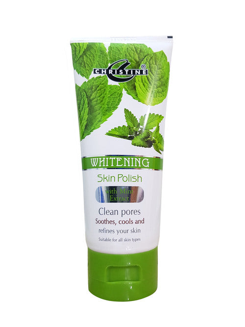 Christine Whitening Skin Polish Clean Pores 150 GM (Mint Extract)
