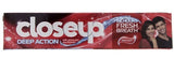 Closeup Deep Action Red Hot Toothpaste