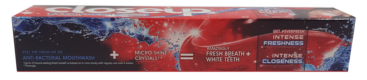 Closeup Deep Action Red Hot Toothpaste