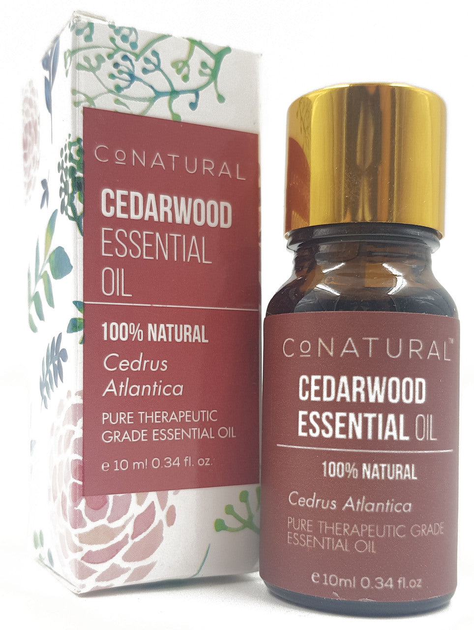 CoNatural 100% Natural Cedarwood Essential Oil 10 ML