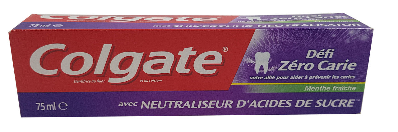 Colgate Défi Zero Carie Menthe Fraiche Toothpaste 75 ML
