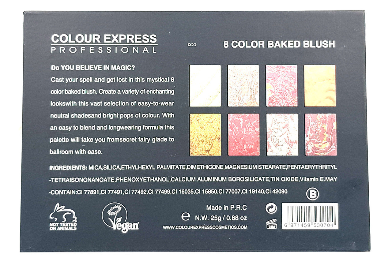 Color Express Beauty ( 8 Color ) Baked Blush - ( B )