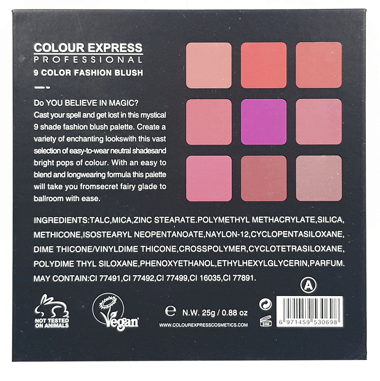 Color Express Ultimate Fashion Blush 9 Color - ( A )