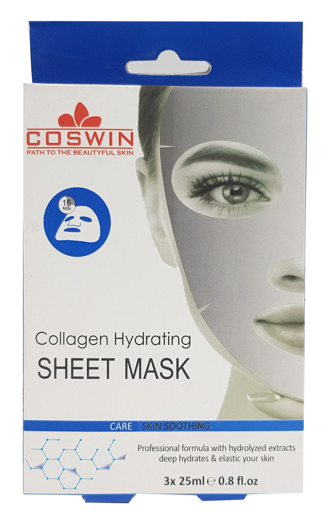 Coswin Collagen Hydrating Sheet Mask (3 Sachets) 3 x 25ml