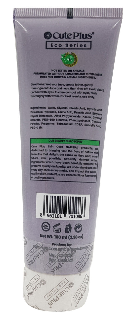 Cute Plus Charcoal Facial Foam 100 ML