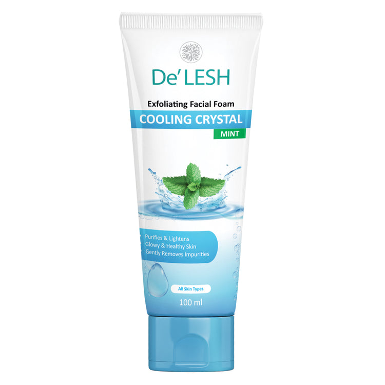 De'Lesh Exfoliating Facial Foam Mint Facewash 100 ML
