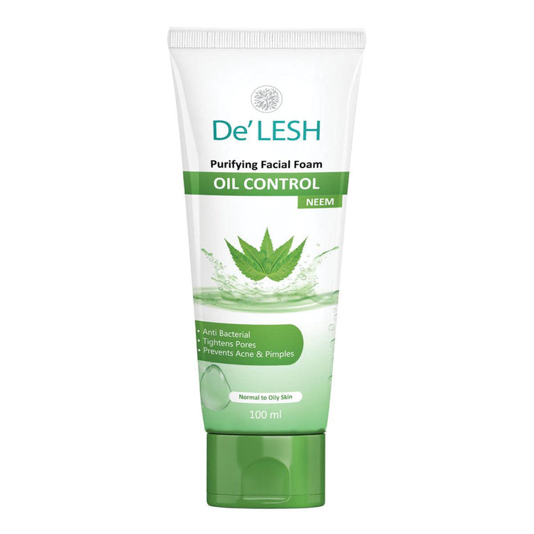 De'Lesh Purifying Facial Foam Neem Face Wash 100 ML