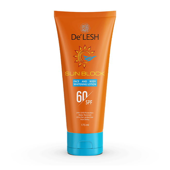 De'Lesh SPF 60 Sun Block Face & Body Whitening Lotion