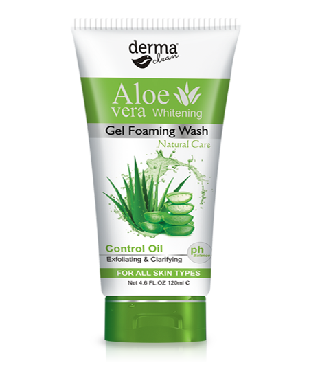 Derma Clean Aloevera Whitening Gel Foaming Face Wash 120 ML