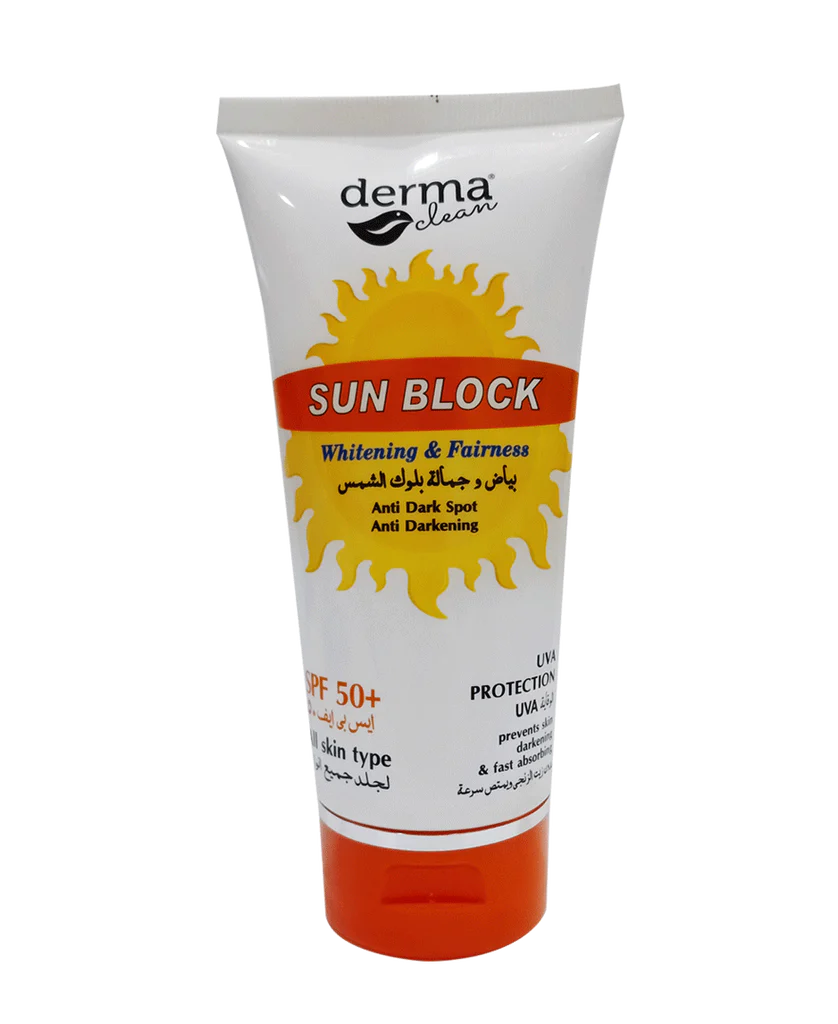 Clearance sale Derma Clean Sun Block SPF 50+ UVA 150 ML  Expair 2023