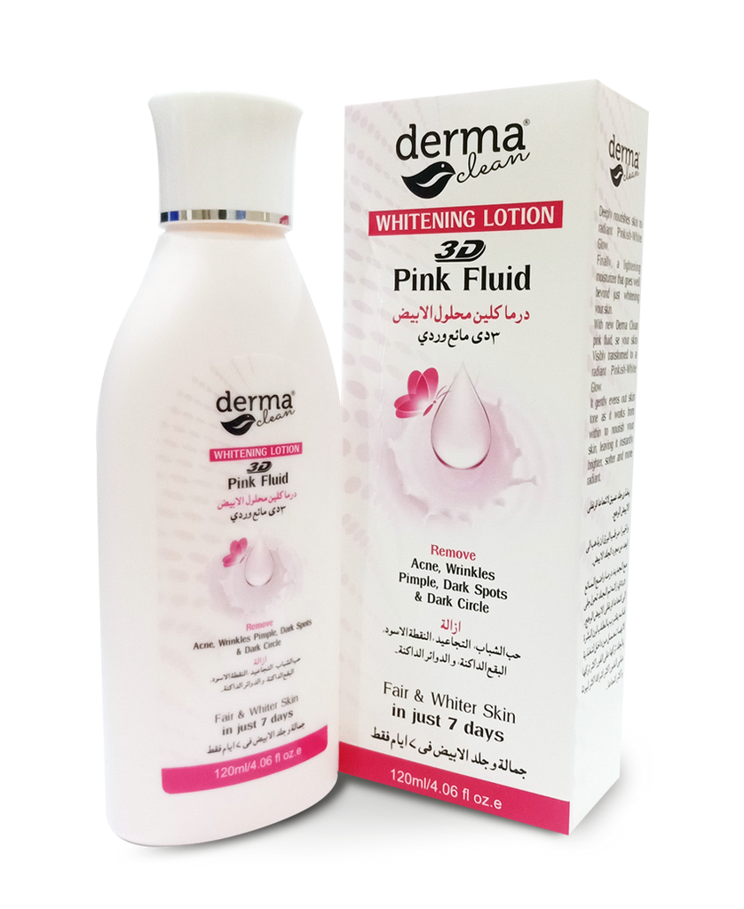 Derma Clean Whitening Lotion 3D Pink Fluid 120 ML