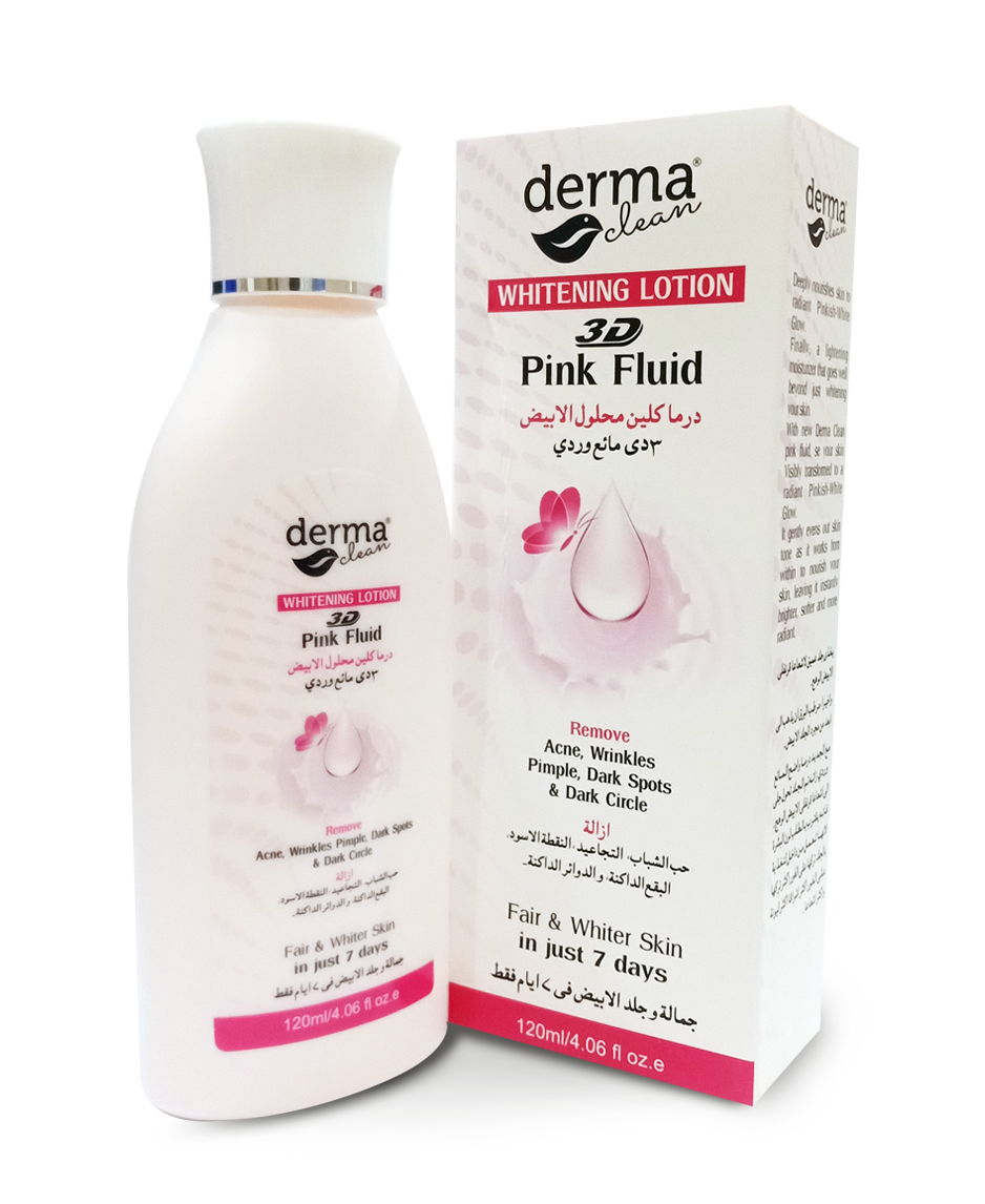 Køb meddelelse stege Derma Clean Whitening Lotion 3D Pink Fluid 120 ML – Rozzana.pk