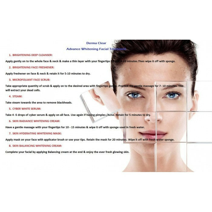 Derma Clear Advance Whitening Treatment Facial Kit Medium
