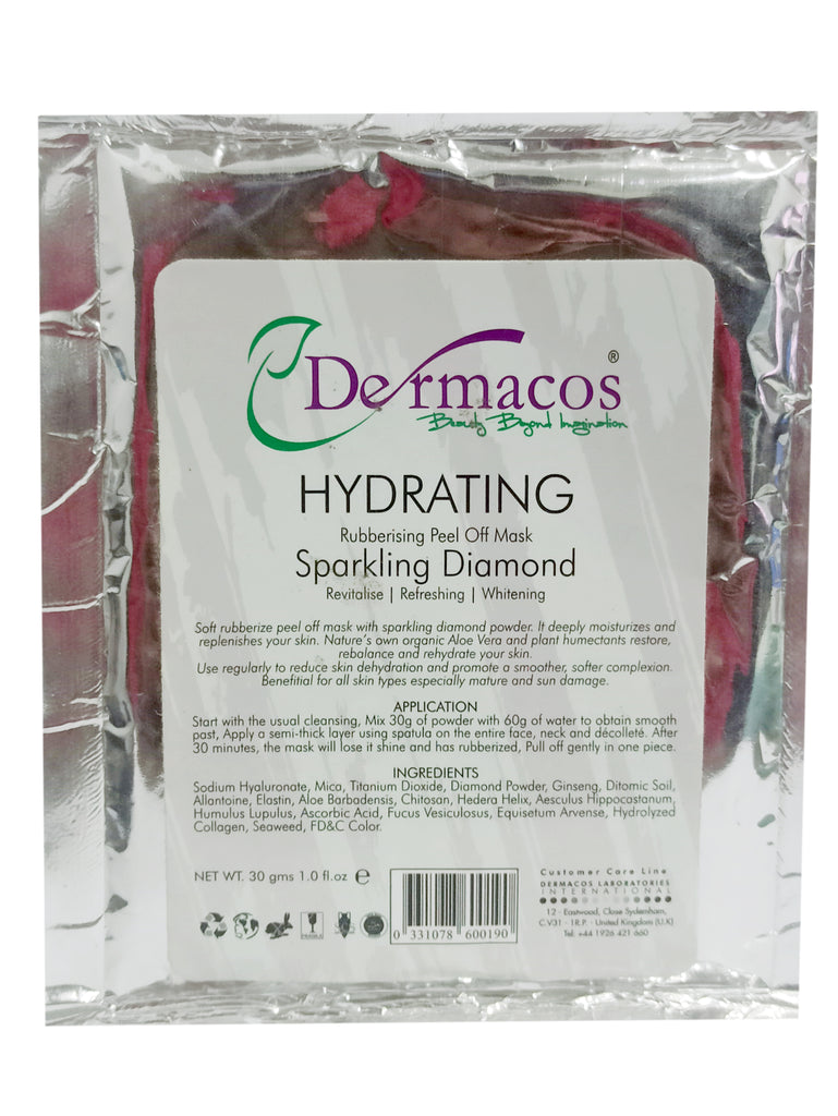 Dermacos Hydrating Rubberising Peel Off Mask Sparkling Diamond 30 GM