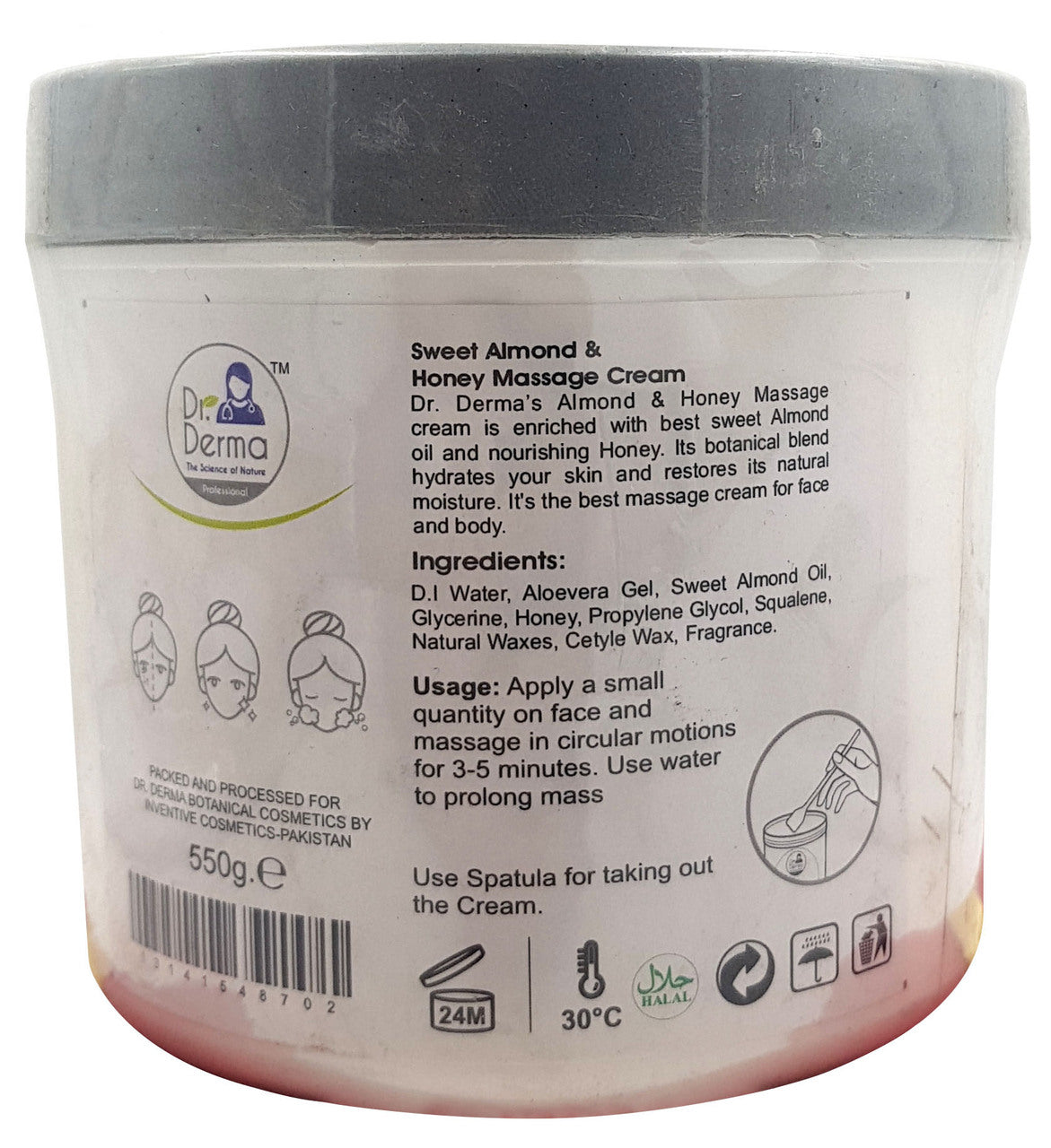 Dr. Derma Sweet Honey & Almond Massage Cream