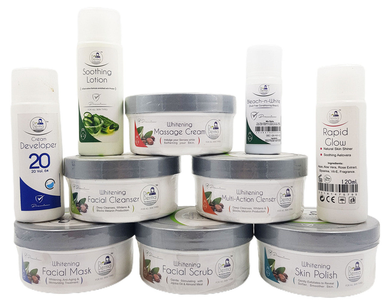 Dr. Derma Whitening & Skin Polish Facial (Small Kit)