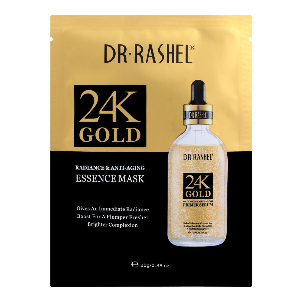 Dr. Rashel 24K Gold Radiance & Anti-Aging Essence Mask 25 GM