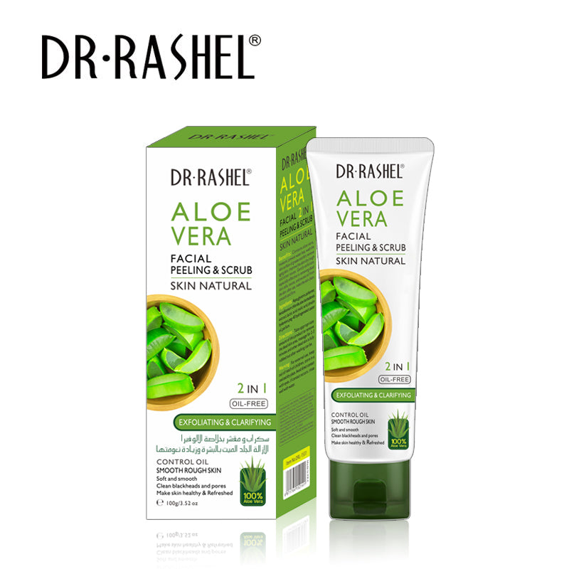 Dr. Rashel Aloe Vera 2 in 1 Oil Free Facial Peeling & Scrub 100 ML