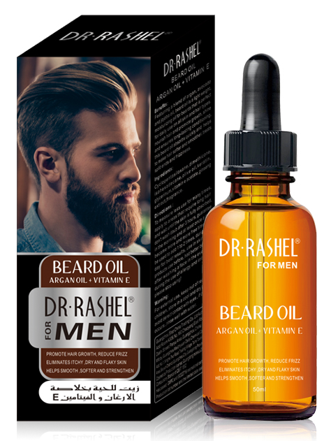 Dr. Rashel Beard Oil With Argan Oil + Vitamin E For Men 50 ML