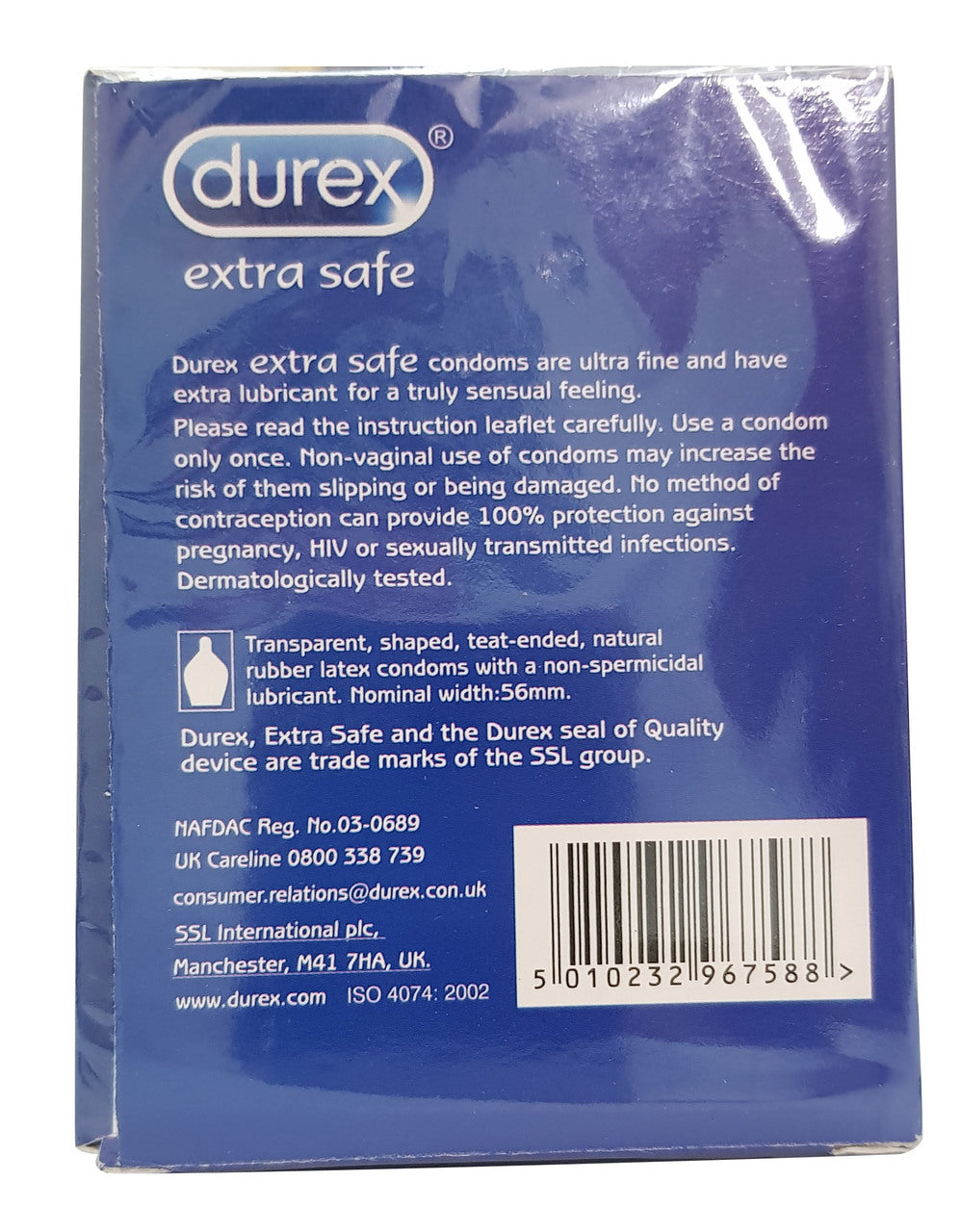 Durex Extra Safe 12 Condoms with Extra Lubricant