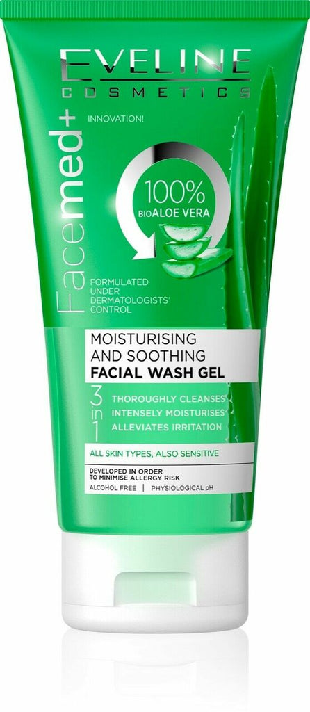 Eveline FaceMed+ Moisturizing & Soothing Facial Wash Gel 150 ML