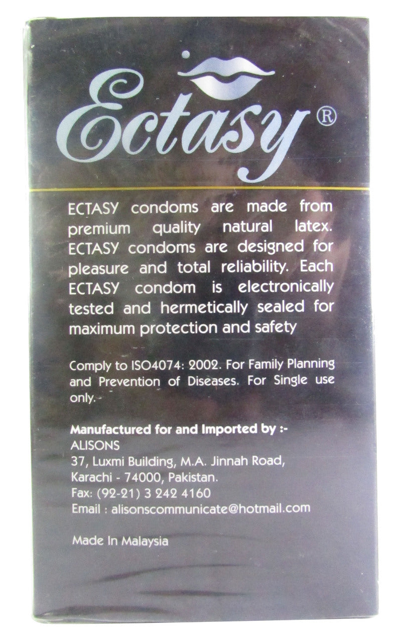 Ectasy Long Love Dotted Condom (5 in 1 Features) 12 Pieces