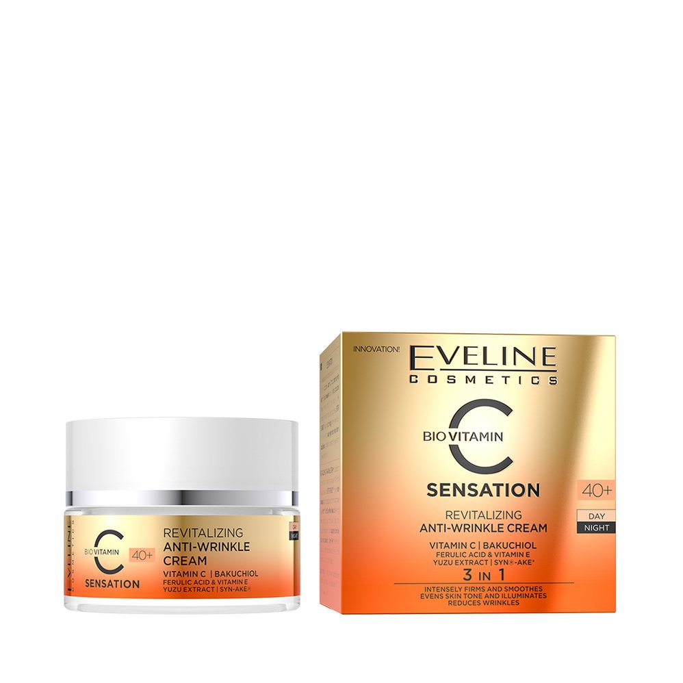 Eveline C Sensation Revitalizing Anti Wrinkle 40+ Day & Night Cream 50 ML