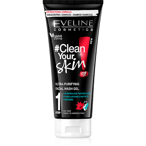 Eveline Clean Your Skin Ultra Purifying Facial Wash Gel 200 ML