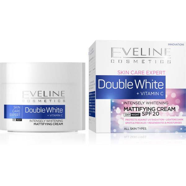 Eveline Double White Mattifying Cream SPF 20 Day/Night 50 ML