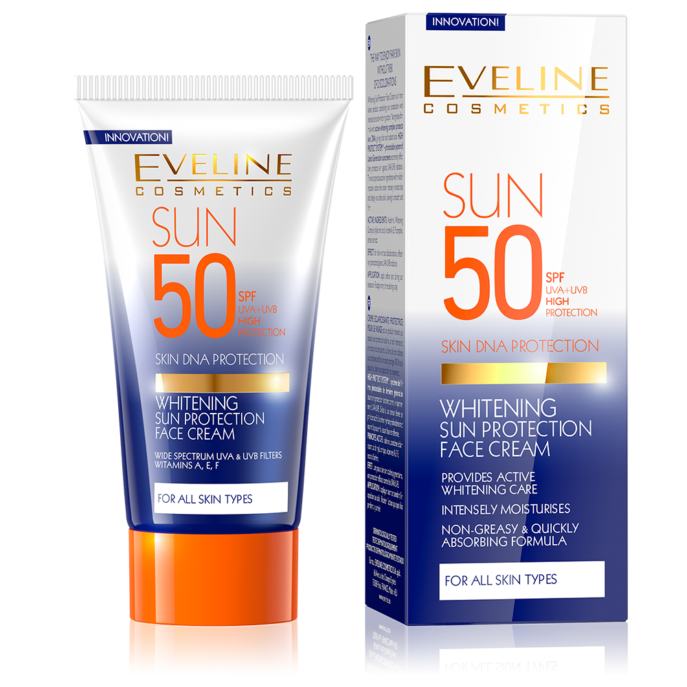 Eveline Whitening Sun Protection Face Cream SPF 50 - 50 ML