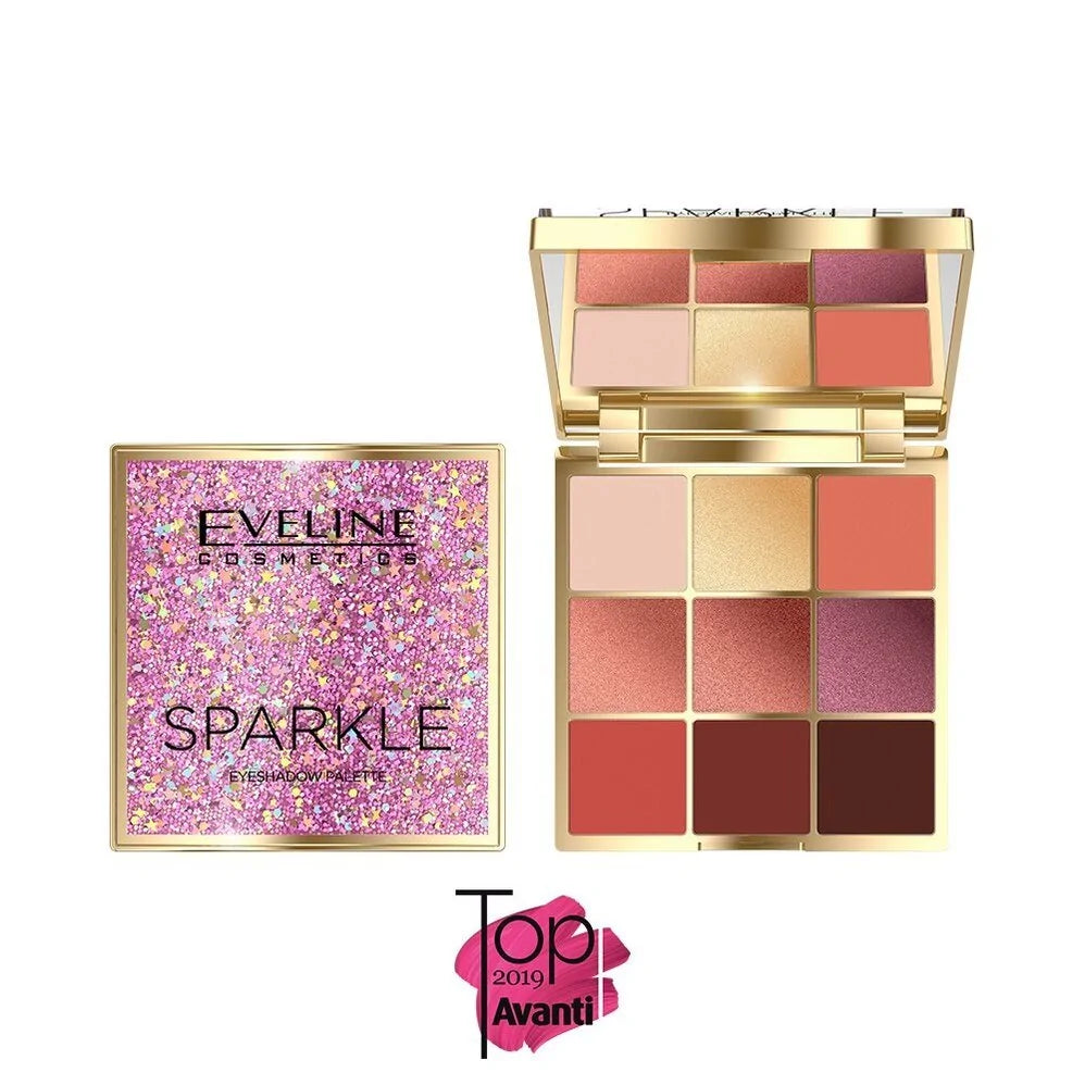 Eveline Sparkle Eyeshadow Palette 9 Colors