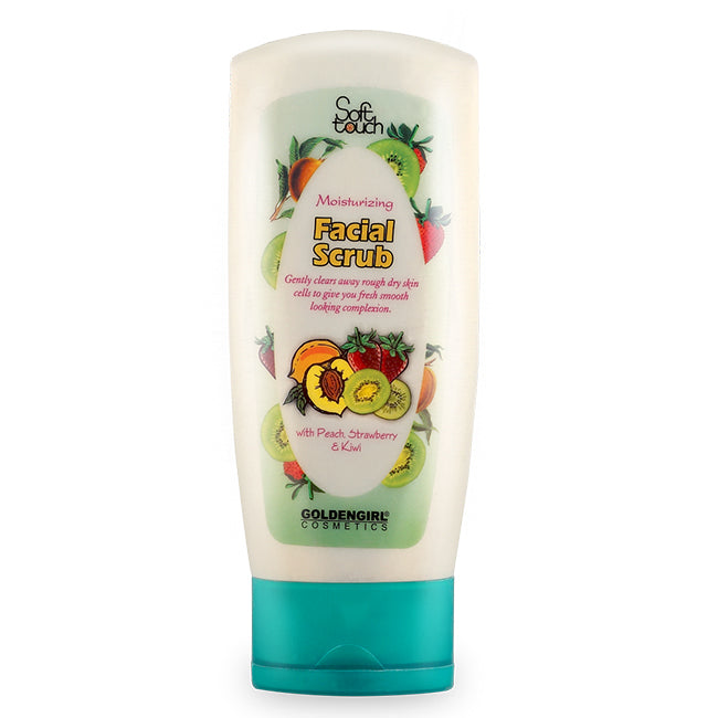 Soft Touch Facial Scrub with Peach, Strawberry & Kiwi