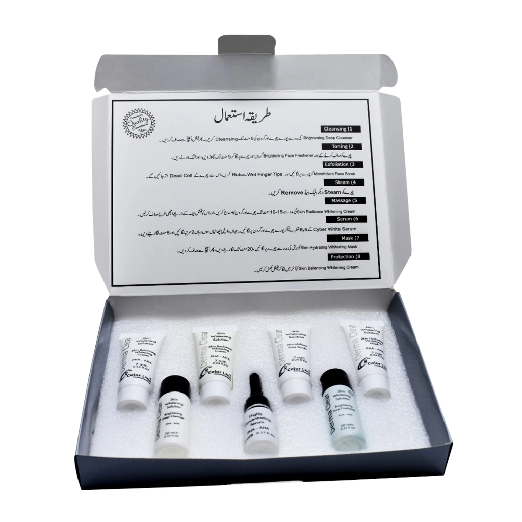 Derma Clear Skin Whitening Solution Trial Pack