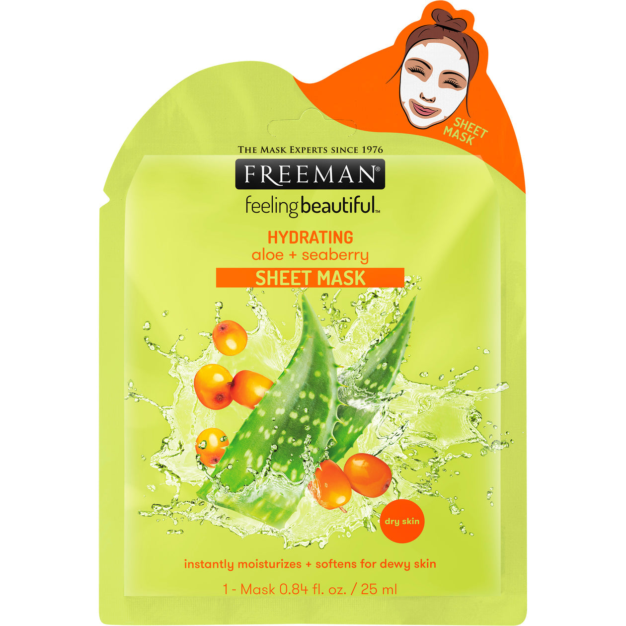 Freeman Hydrating Aloe + Seaberry Sheet Mask 25 ML