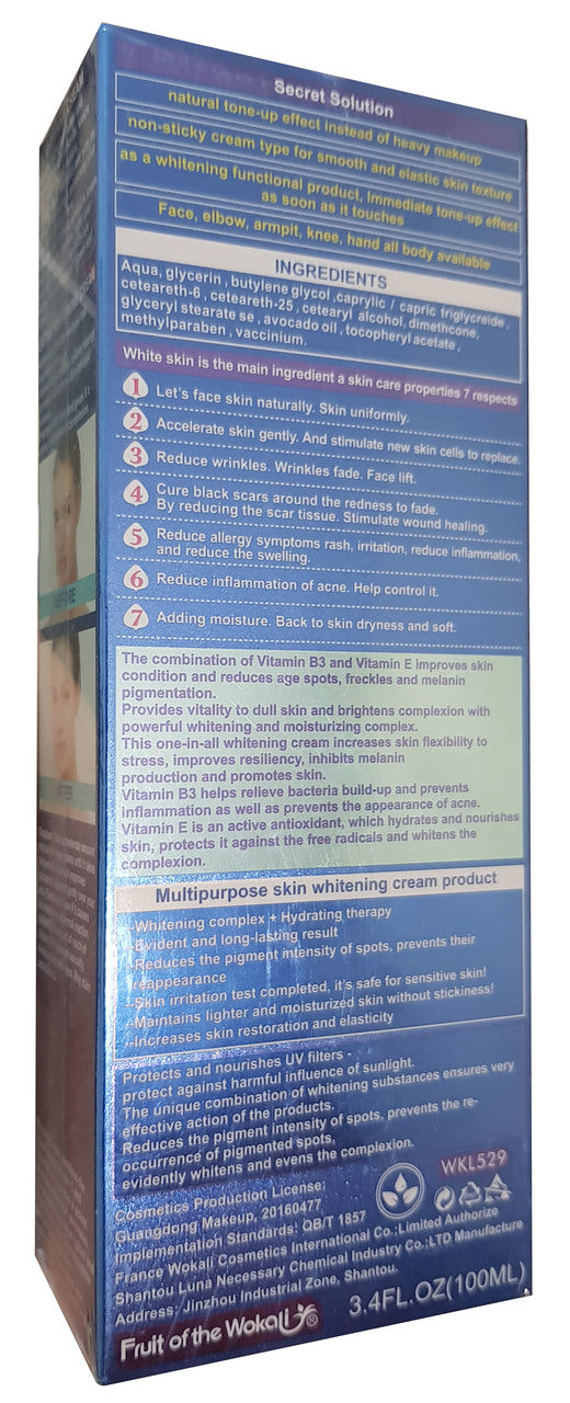 Fruit Of The Wokali Fairness Ampoules Moisturizing Whitening Cream 100 ML