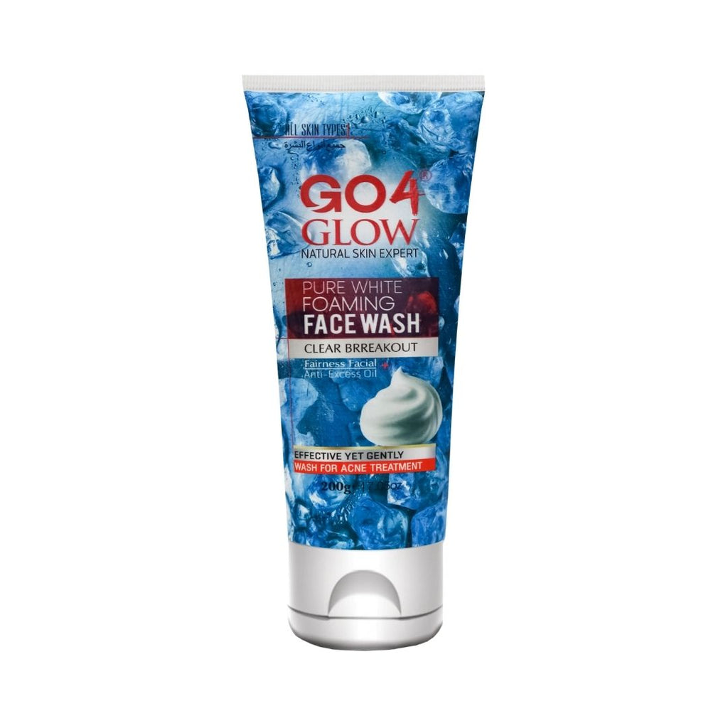 Go 4 Glow Pure White Foaming Face Wash 200 GM