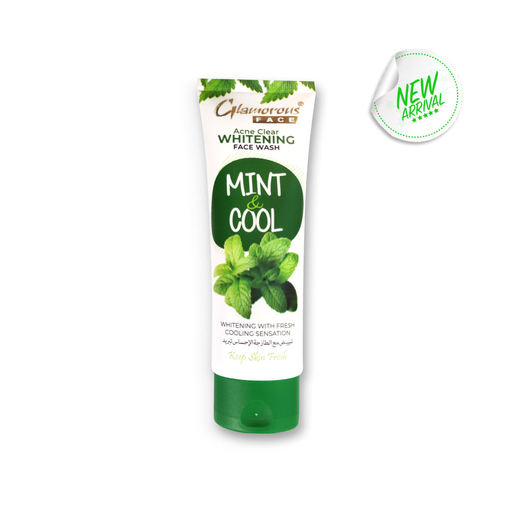 Glamorous Face Acne Clear Whitening Mint & Cool Face Wash 100 GM