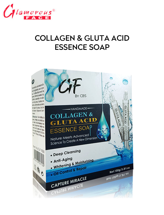 Glamorous Face Essence Soap Collagen And Gluta Acid 100 GM