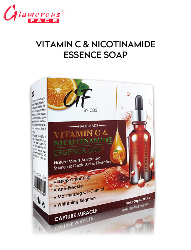 Glamorous Face Essence Soap Vitamin C & Nicotinamide 100 GM