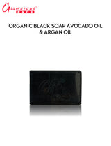 Glamorous Face Organic Black Soap Avocado Oil And Argan Oil 100 GM