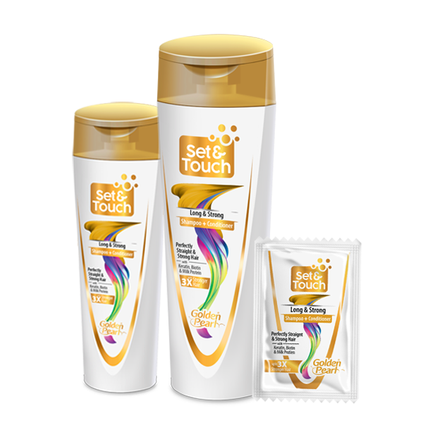 Golden Pearl Set & Touch – Long & Strong Shampoo + Conditioner