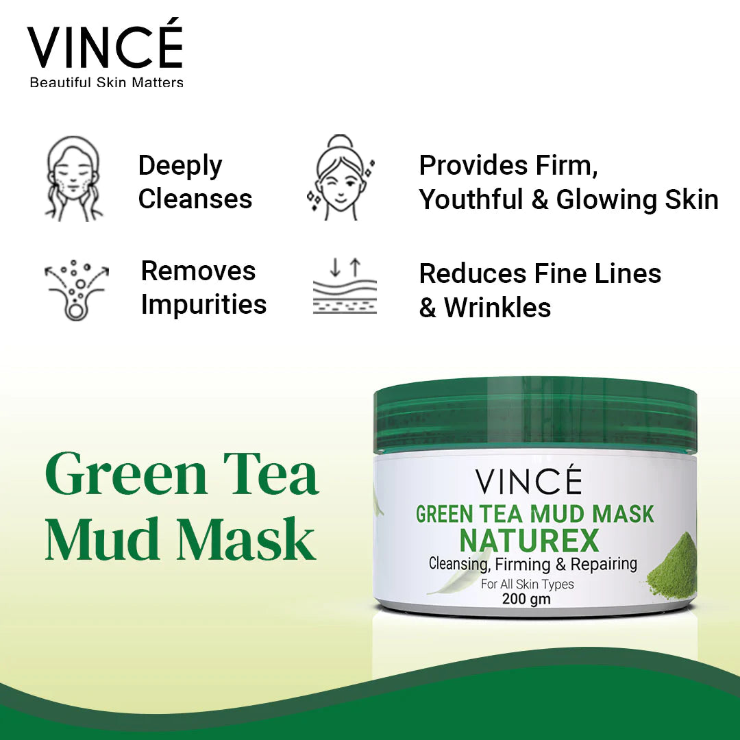 Vince Green Tea Mud Mask 200 GM