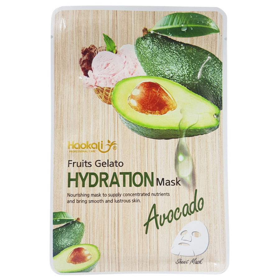 Haokali Fruits Gelato Hydration Sheet Mask Avocado 30 ML