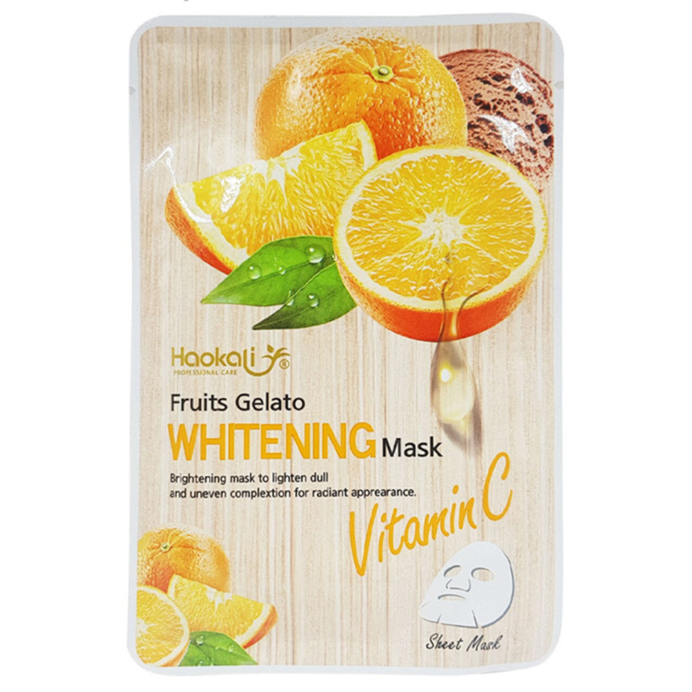 Haokali Fruits Gelato Whitening Sheet Mask Vitamin C 30 ML