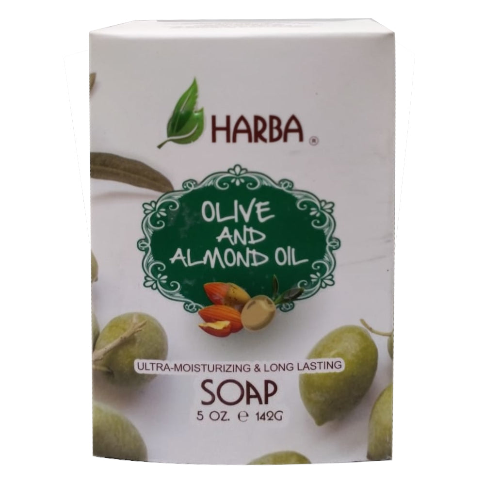 Harba Olive & Almond Oil Soap Ultra-Moisturizing & Long Lasting 142 GM