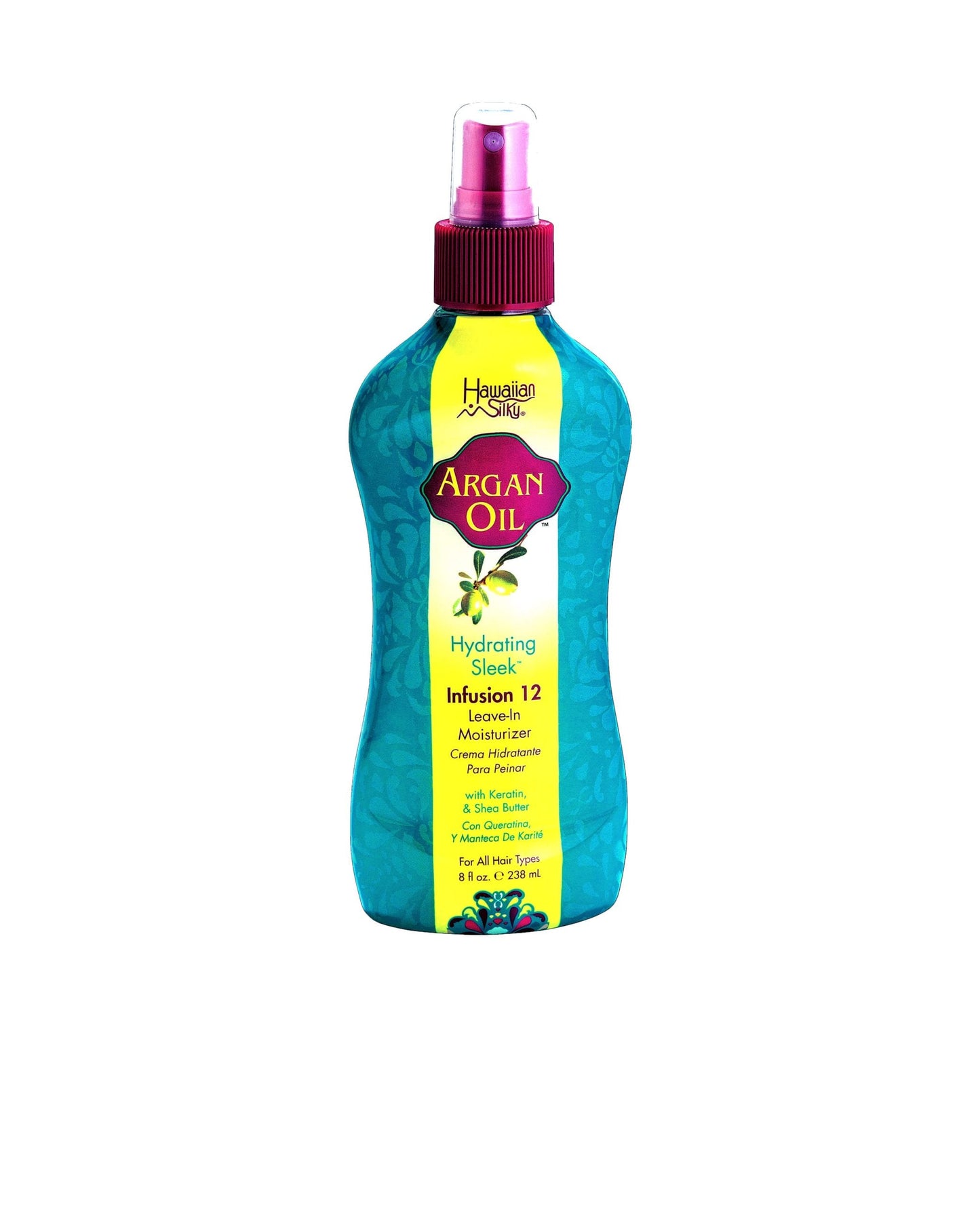 Hawaiian Silky Argan Oil Hydrating Sleek Infusion 12 Leave-In Moisturizer 238 ML