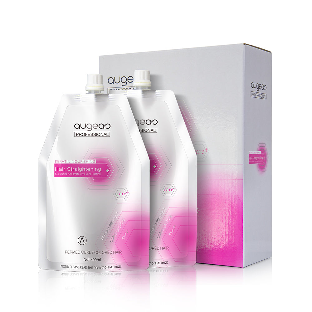 Augeas Keratin Nourishing Hair Straightening Kit 800 ML