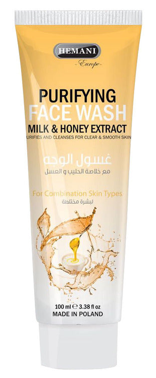 Hemani Purifying Face Wash With Milk & Honey Extracts 100 ML
